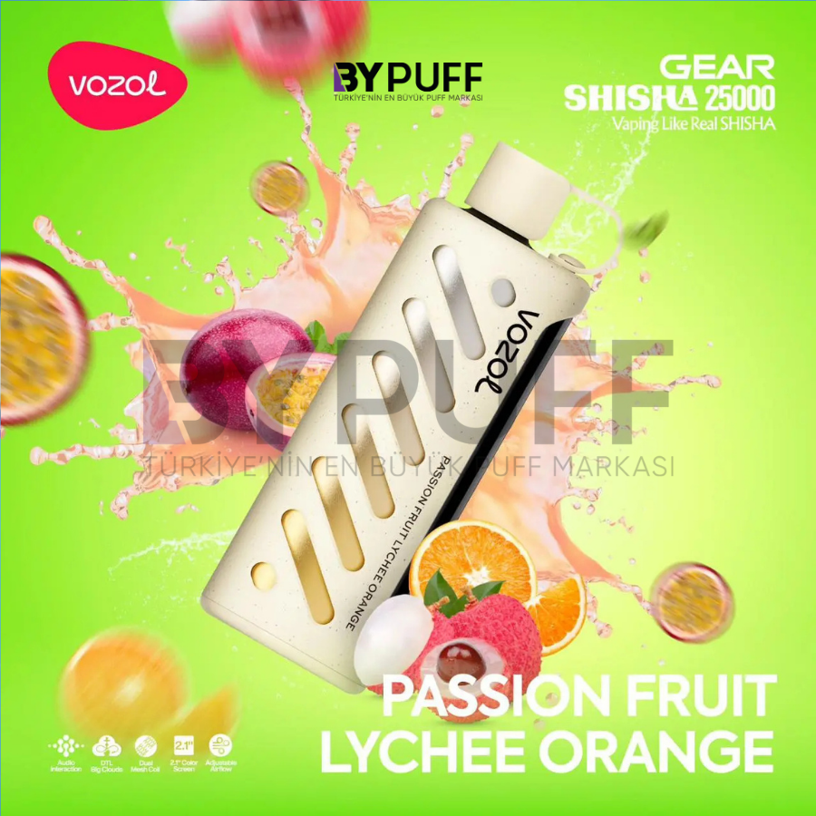 Vozol Gear 25000 Passion Fruit Lychee Orange