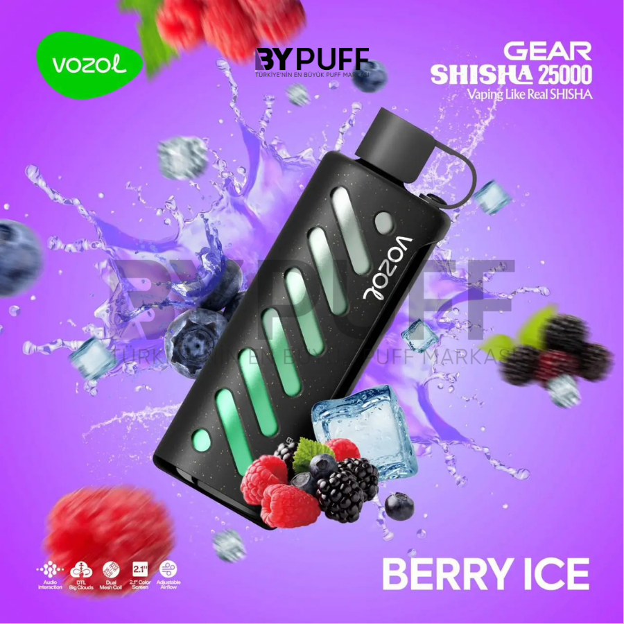 Vozol Gear Shisha 25000 Berry Ice