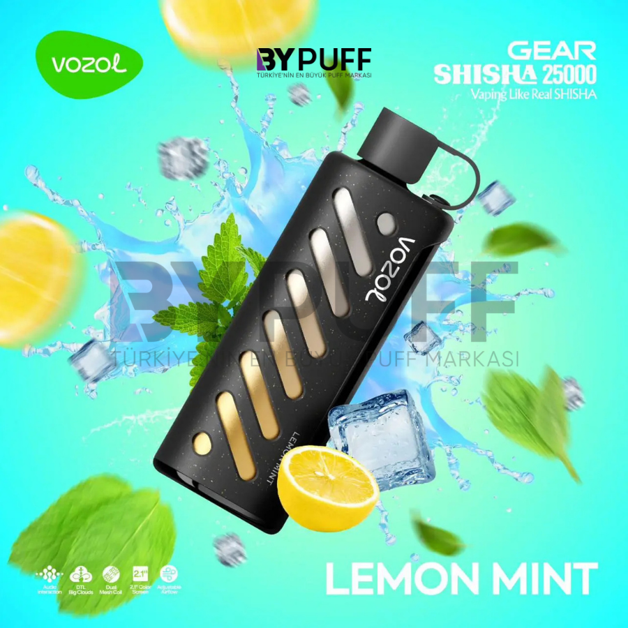 Vozol Gear Shisha 25000 Lemon Mint