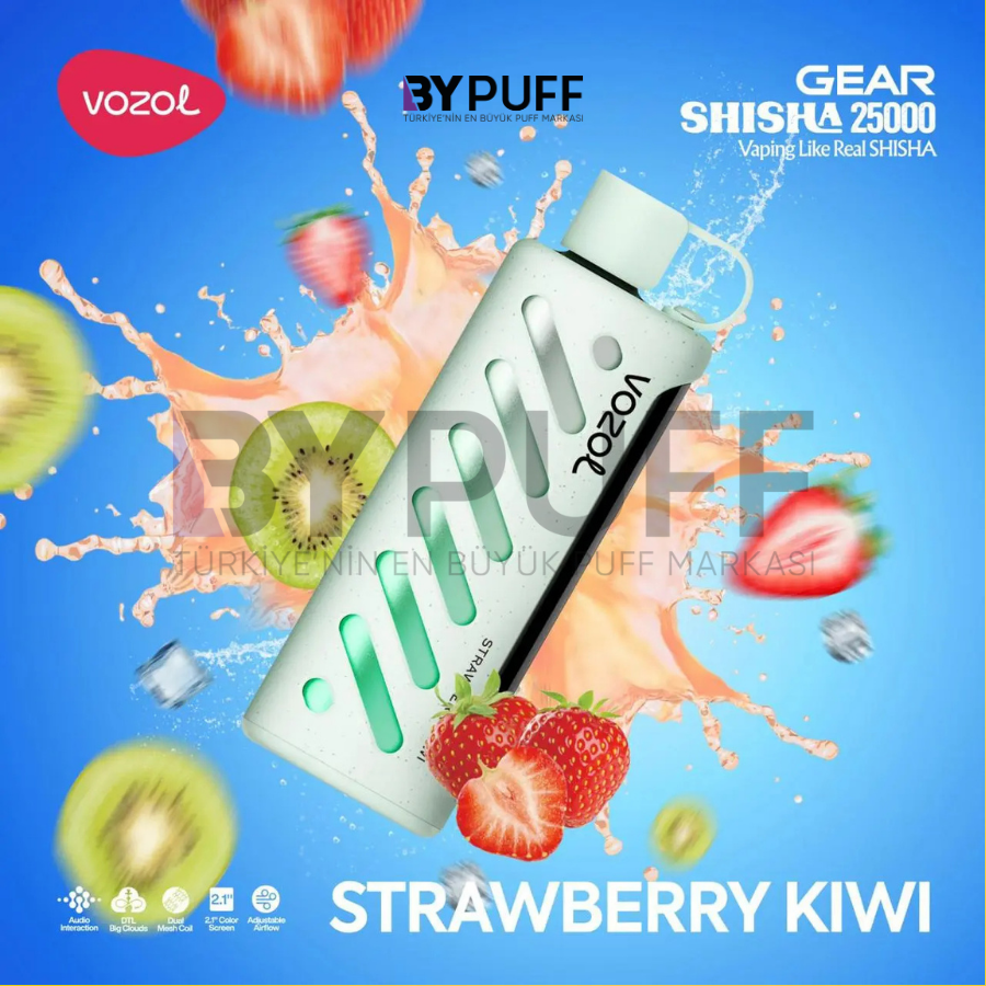 Vozol Gear Shisha 25000 Strawberry Kiwi