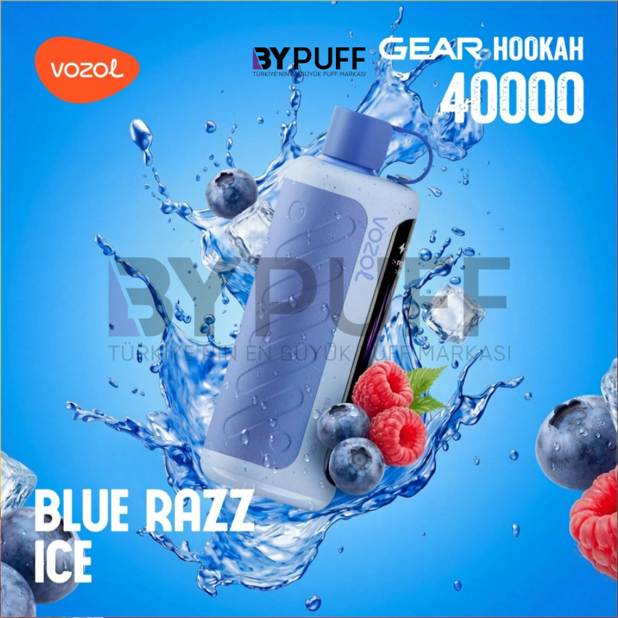Vozol Hookah 40000 Blue Razz Ice