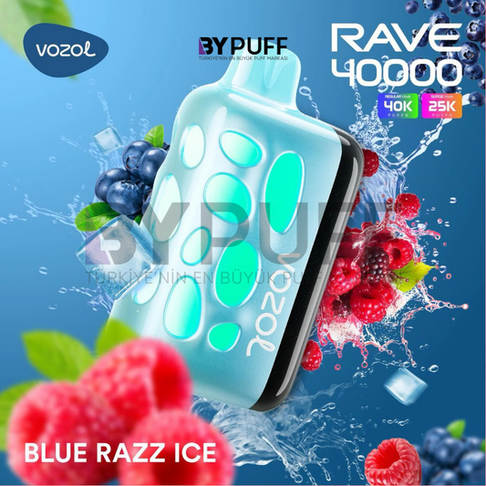 Vozol Rave 40000 Blue Razz Ice