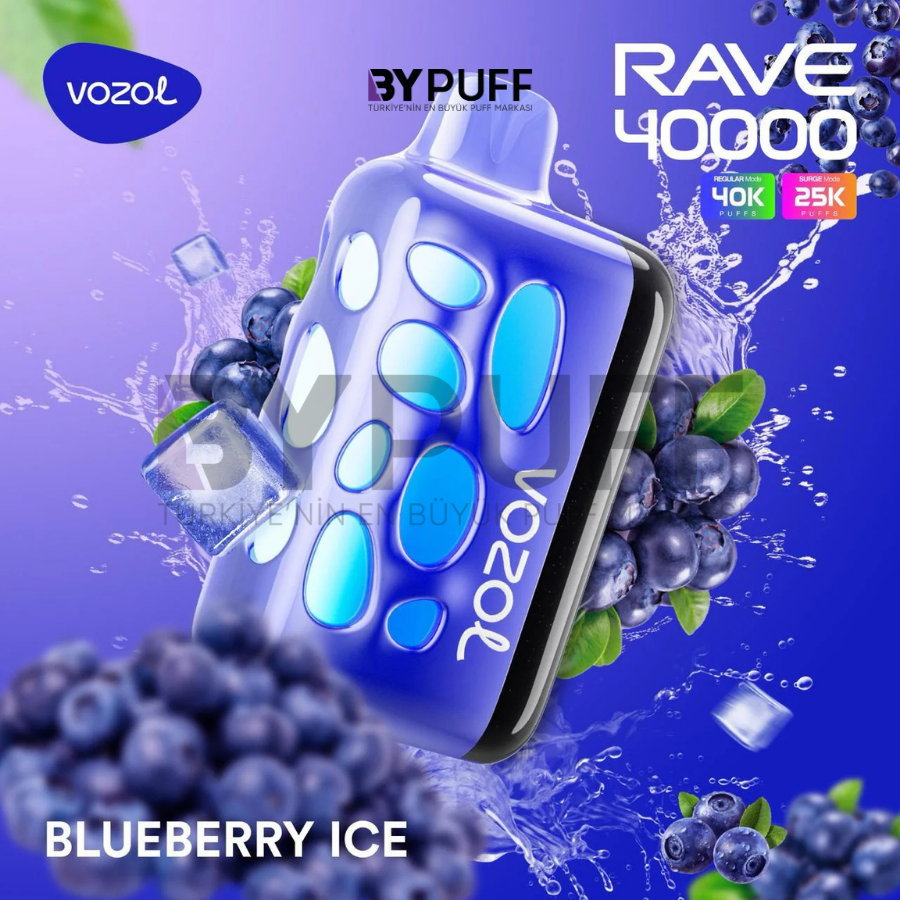 Vozol Rave 40000 Blueberry Ice