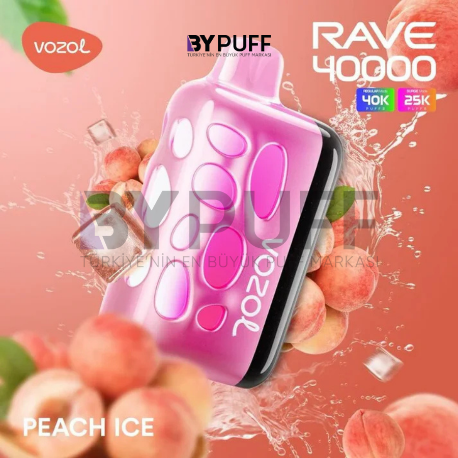 Vozol Rave 40000 Peach Ice