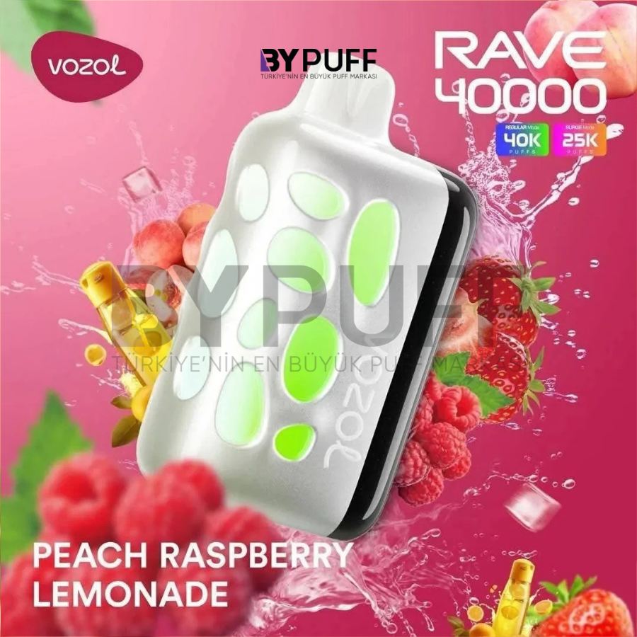 Vozol Rave 40000 Peach Raspberry Lemonade