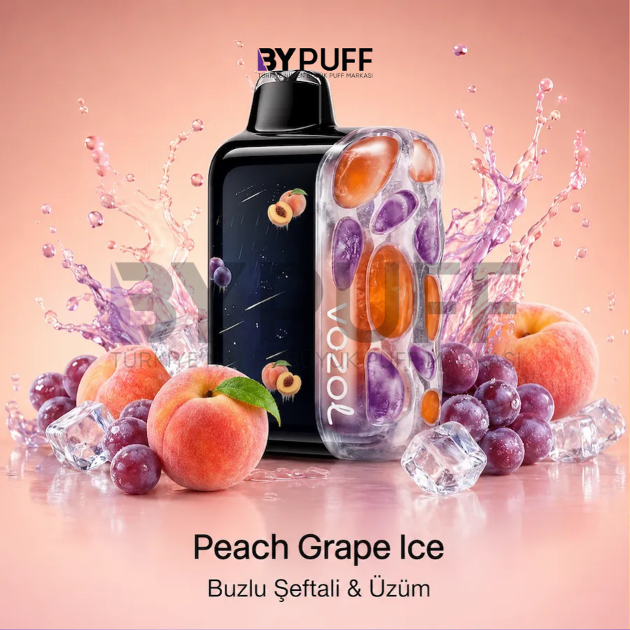 Vozol Rave 56000 Peach Grape Ice