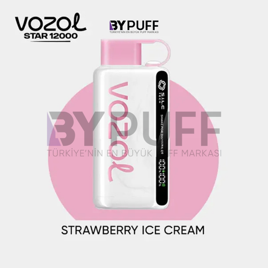 Vozol Star 12000 Strawberry Ice Cream