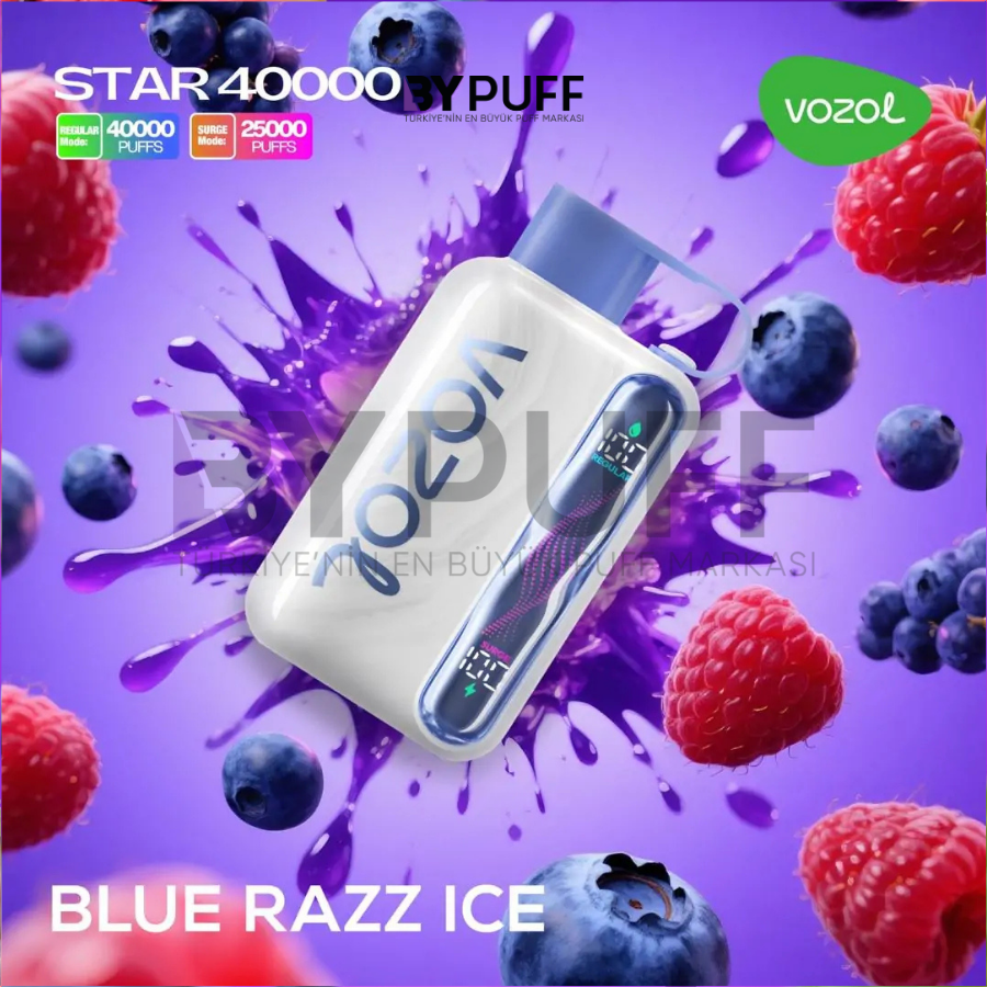 Vozol Star 40000 Blue Razz Ice