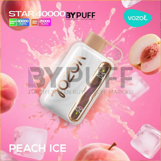 Vozol Star 40000 Peach Ice