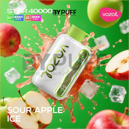 Vozol Star 40000 Sour Apple Ice