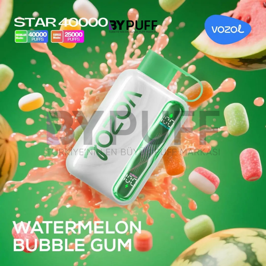 Vozol Star 40000 Watermelon Bubble Gum